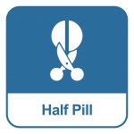 Take half a pill each time