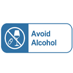 Avoid taking with alcoholic drinks